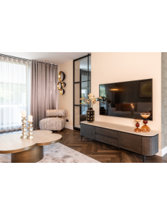 Meuble TV brun RITZ | Mobilier Design Loft Attitude 2
