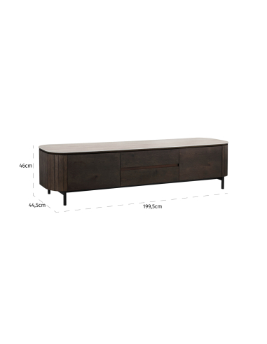 Bruin tv-meubel RITZ | Designmeubels Loft Attitude
