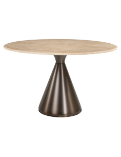 Eettafel Montgommery beige 130Ø