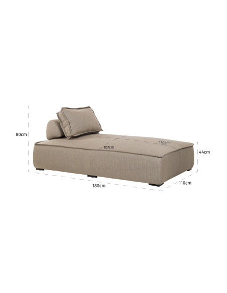 Jondal taupe outdoor daybed