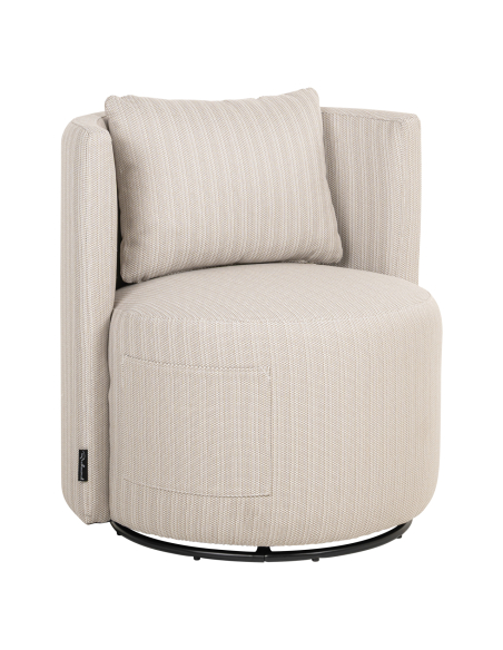 Silla de comedor exterior beige MARLIN