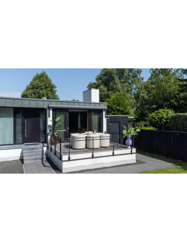 Beige eetkamerstoel voor buiten MARLIN