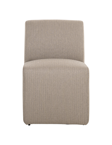 Riva taupe outdoor dining chair