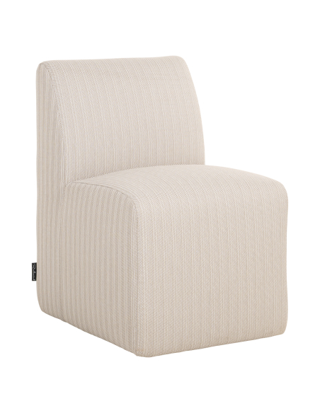 Beige eetkamerstoel voor buiten Riva