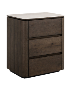 Brown bedside table RITZ | Furniture Loft Attitude