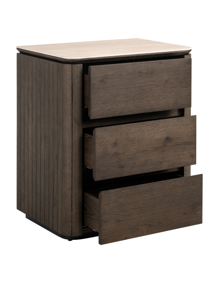 Brown bedside table RITZ | Furniture Loft Attitude