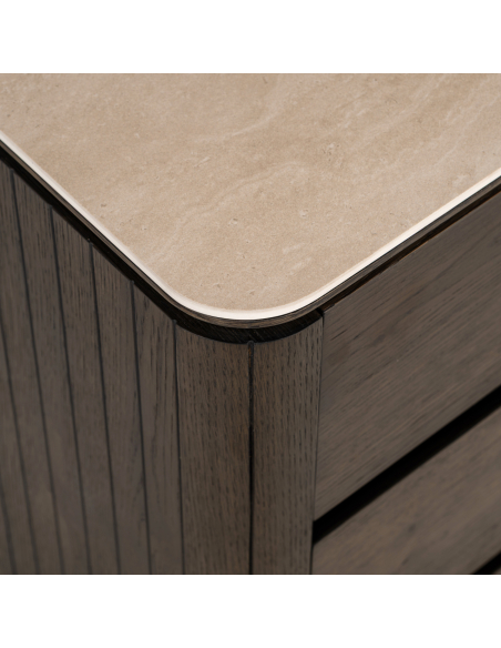Brown bedside table RITZ | Furniture Loft Attitude