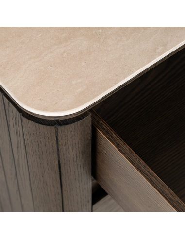 Brown bedside table RITZ | Furniture Loft Attitude