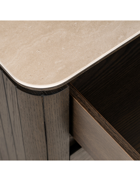 Brown bedside table RITZ | Furniture Loft Attitude