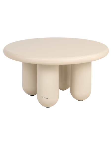 Table basse Calma beige 80Ø