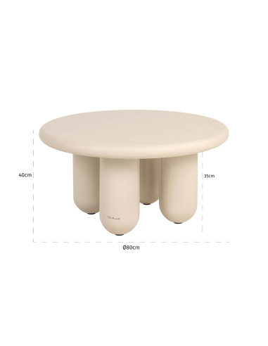 Salontafel Calma beige 80Ø