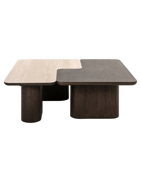 Set aus 2 Couchtischen braun NANDO | Deko Loft Attitude