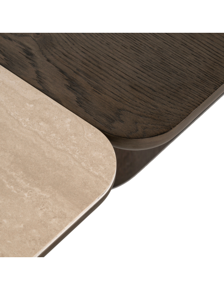 Set aus 2 Couchtischen braun NANDO | Deko Loft Attitude