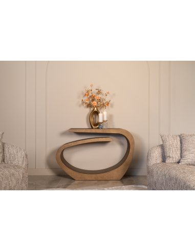Brushed gold console table ALHAMBRA | Furniture Loft Attitude