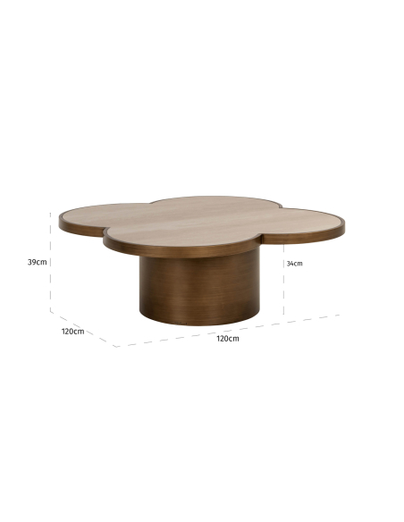 Mesa de centro Clover bege