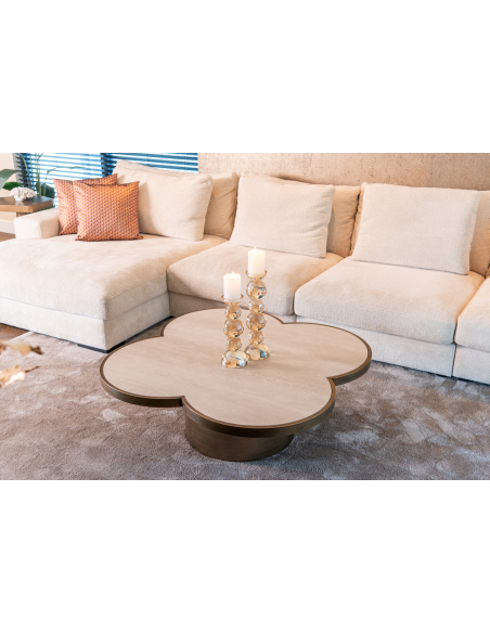 Mesa de centro Clover bege