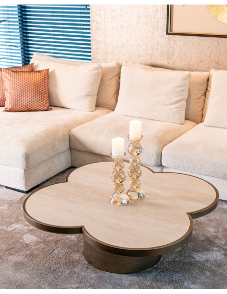 Mesa de centro Clover bege