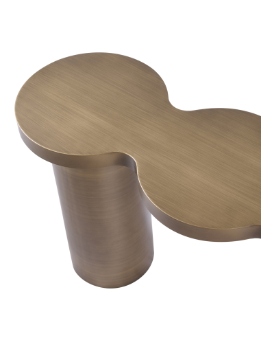 Consola dorada cepillada BUBBA | Mobiliario Loft Attitude