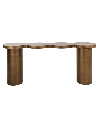 Consola dorada cepillada BUBBA | Mobiliario Loft Attitude