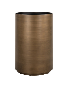 Brushed gold flower pot 50Ø DIRA | Decor Loft Attitude