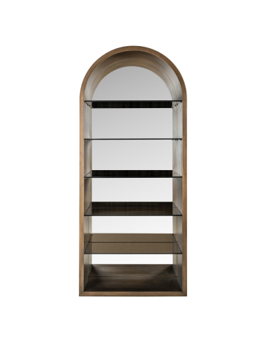 Vitrine geborsteld goud BOWIC | Meubels Loft Attitude