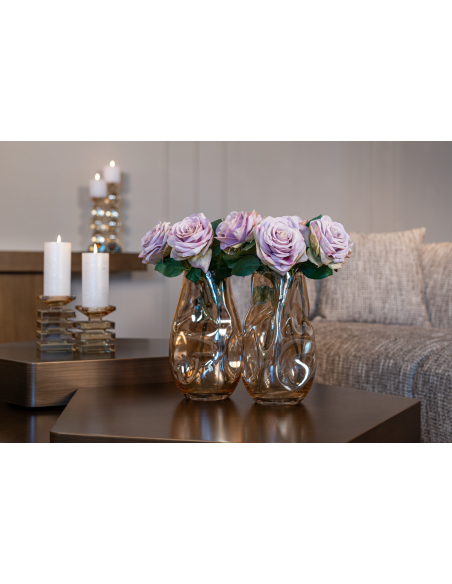 Conjunto de 3 Mesas de Centro dourado escovado HEXA | Loft Attitude