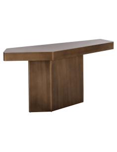 Consolle dorata spazzolata HEXA | Arredamento Loft Attitude