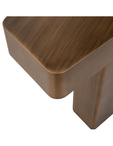Brushed gold console table HEXA | Furniture Loft Attitude