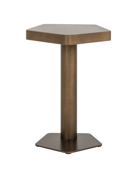 Bijzettafel goud geborsteld HEXA | Decoratie Loft Attitude