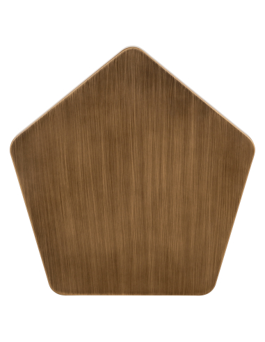 Bijzettafel goud geborsteld HEXA | Decoratie Loft Attitude
