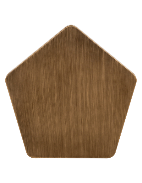 Bout de canapé doré brossé HEXA | Déco Loft Attitude