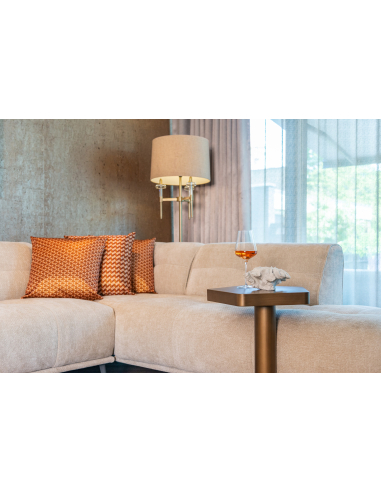 Bijzettafel goud geborsteld HEXA | Decoratie Loft Attitude