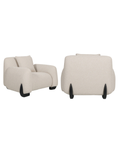 Fauteuil lounge biscuit GODIVA | Mobilier Loft Attitude