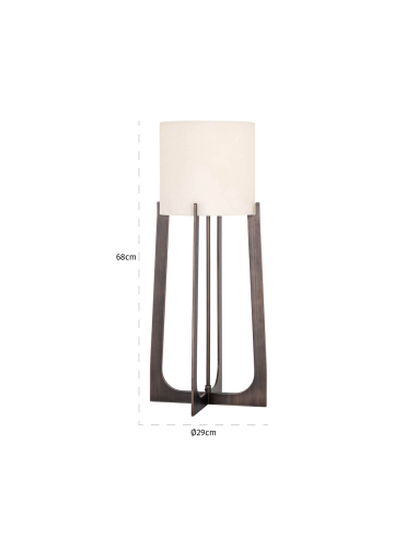 Lampada da tavolo bronzo grande LOURA | Arredamento Loft Attitude