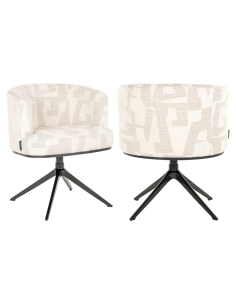 Beige eetkamerstoel Graffic CHEYENNE