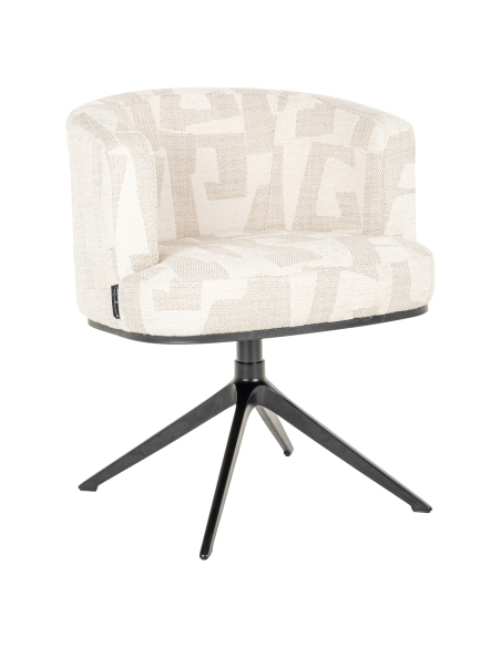 Beige eetkamerstoel Graffic CHEYENNE
