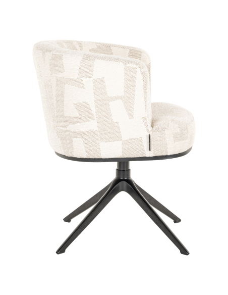 Beige dining chair Graffic CHEYENNE