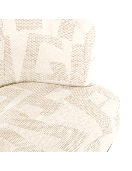Beige eetkamerstoel Graffic CHEYENNE