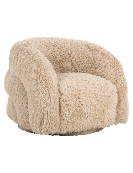 Draaibare kinder-loungefauteuil Yakety zand LENNY