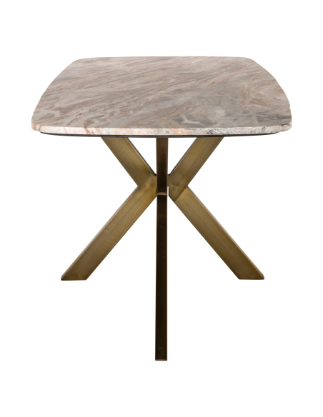Tavolo da pranzo beige cipria ovale danese 220 BOTTEGA