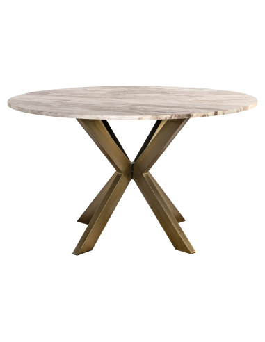 Mesa de comedor beige empolvado 140Ø | Loft Attitude