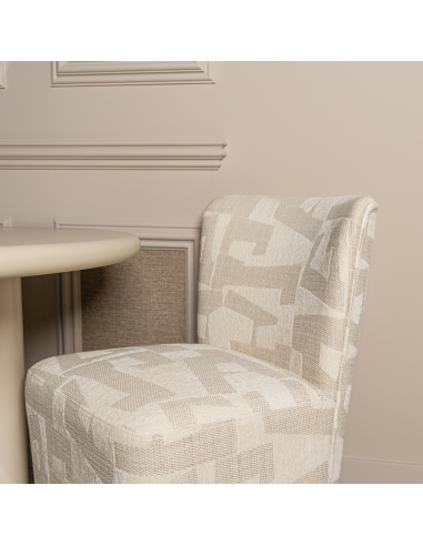 Beige eetkamerstoel Graffic LORAIN