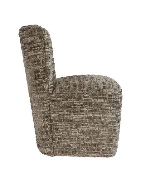 Silla de comedor greige con ruedas LORAIN