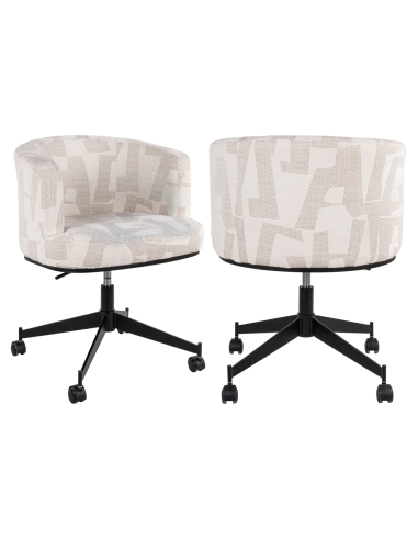 Beige eetkamerstoel Graffic ROCHENNE