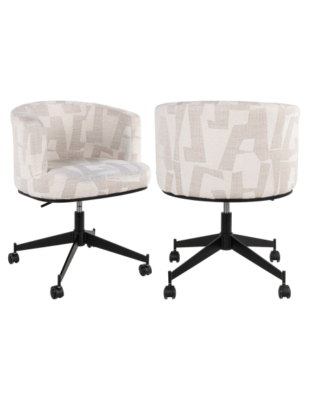 Beige eetkamerstoel Graffic ROCHENNE