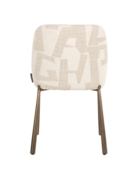 Set van 2 beige eetkamerstoelen Graffic LANA