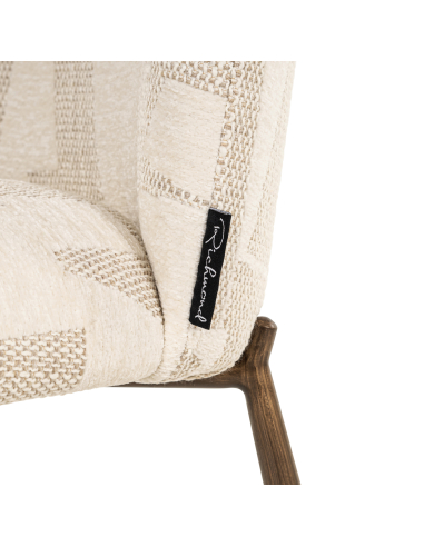 Set di 2 sedie da pranzo beige Graffic LANA