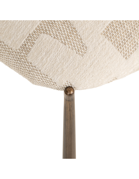 Set van 2 beige eetkamerstoelen Graffic LANA