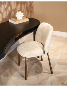 Lot de 2 Chaises de Salle à Manger beige Graffic LANA 2