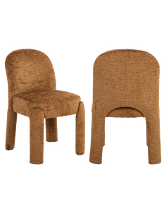 Lot de 2 Chaises de Salle à Manger cognac Fusion BRANDI 2